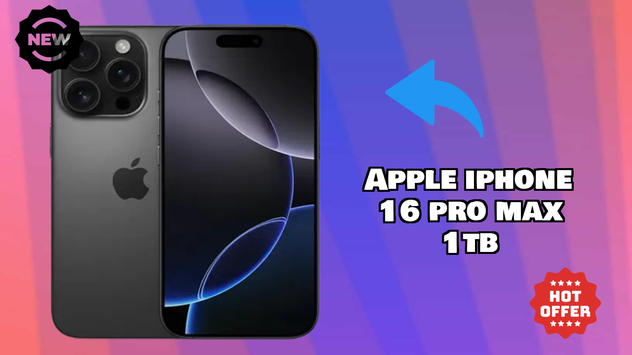 Apple IPhone 16 Pro Max 1TB डिस्प्ले तकनीक: 6.9 Inches (17.53 Cm) स्क्रीन