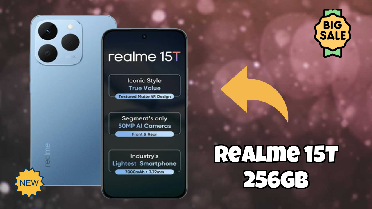 Realme 15T 256GB कैमरा क्वॉलिटी: 50 MP + 2 MP Rear Camera कम रोशनी