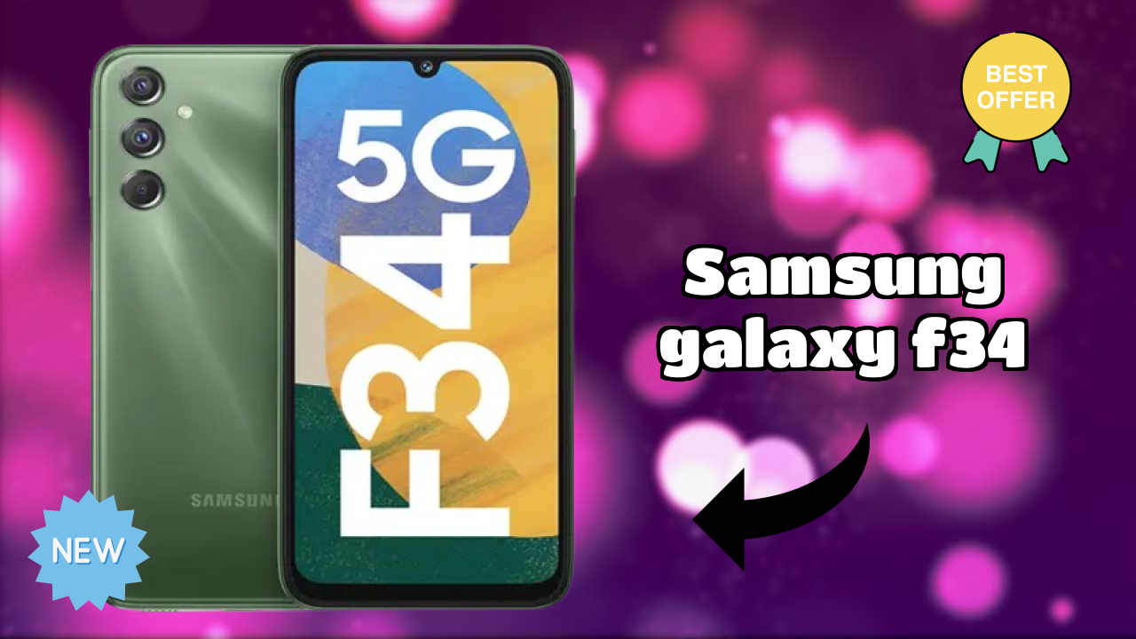 Samsung Galaxy F34 डिस्प्ले  डिस्कसन: 6.5 Inches (16.42 Cm) क्वॉलिटी