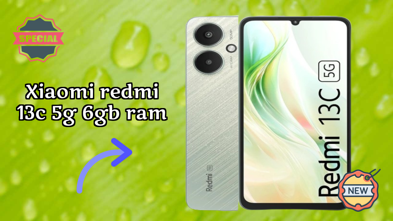 Xiaomi Redmi 13C 5G 6GB RAM डिस्प्ले  डिस्कसन: 6.74 Inches (17.12 Cm) स्क्रीन