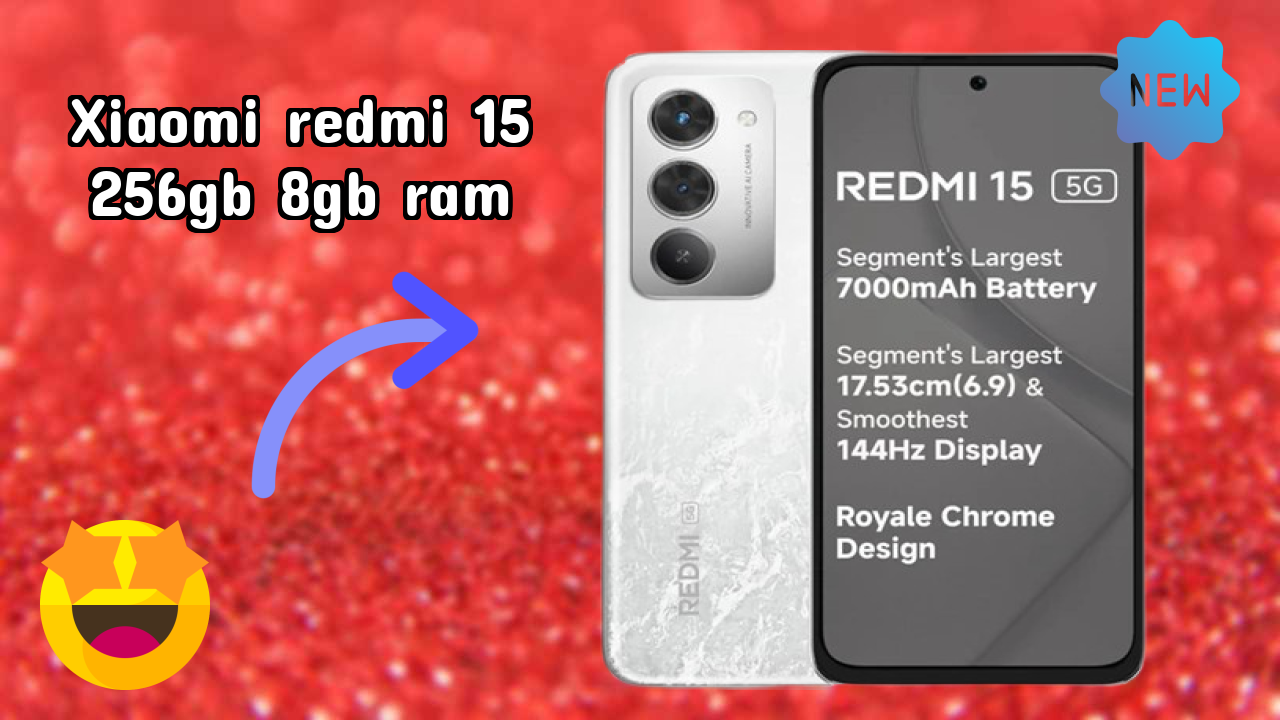 Xiaomi Redmi 15 256GB 8GB RAM डिस्प्ले तकनीक: 6.9 Inches (17.53 Cm) स्क्रीन